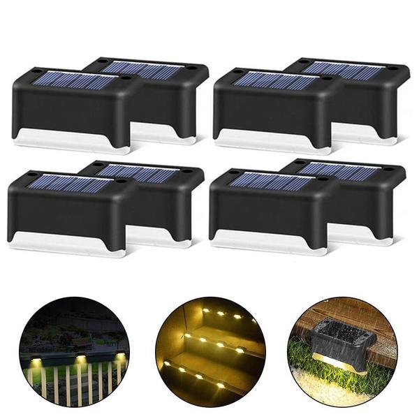 Imagem de Luzes Led Solares À Prova D'água Para Jardim Ao Ar Livre, Lâmpada Para Escada, Decoração De Pátio,