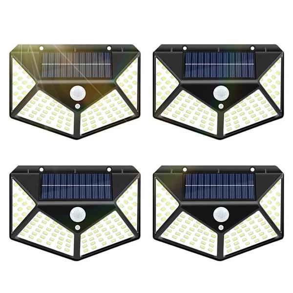 Imagem de Luzes Solares LED Externas à Prova D'Água com Sensor de Movimento - Jardim, Quintal e Parede