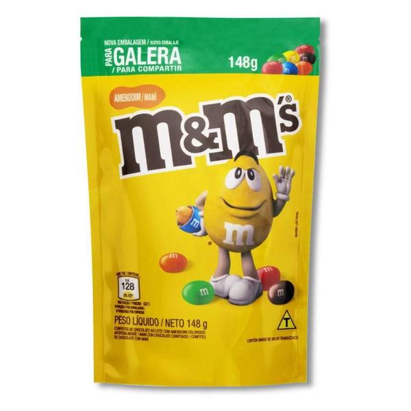 Imagem de M&Ms Amendoim E Chocolate Mars Kit 10 Unidades De 148G