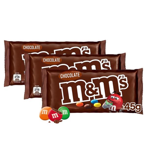 Imagem de M&Ms Chocolate ao Leite Mars Kit 3 unidades de 45g