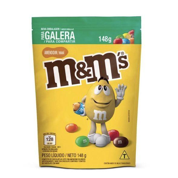 Imagem de M&Ms Confeito Chocolate Amendoim 148g - 3 unid