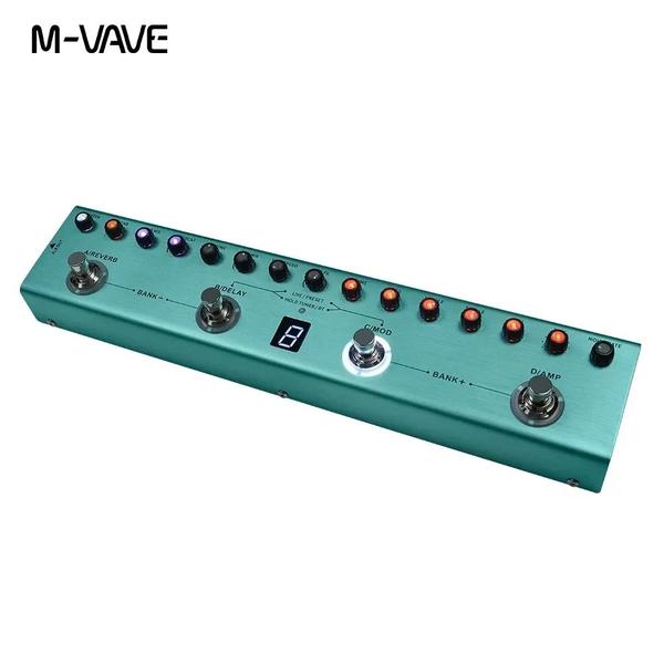 Imagem de M-Vave Pedaleira Tank G e Tank B Recarregável Pedal Cuvave Guitarra e Baixo Efeito Modulação, Delay e Reverb 