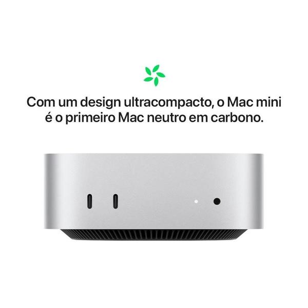 Mac mini Apple Chip M4, CPU de 10 Núcleos, GPU de 10 Núcleos