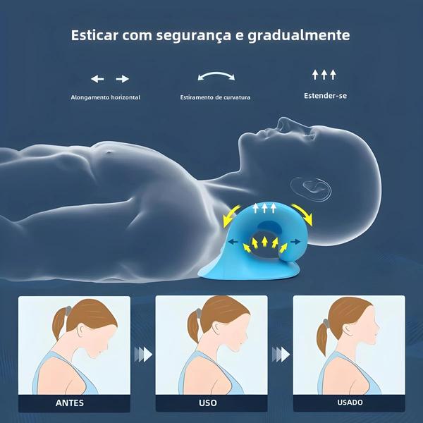 Imagem de Maca Relaxante para Pescoço e Ombros - Coluna Cervical, Tração e Massagem