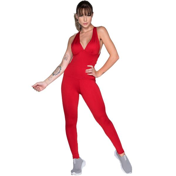 Macacão Fitness Com Bojo Vekyo Modas Longo Suplex Liso Roupa de Academia Malhar Feminino Imagem de Macacão Fitness Com Bojo Vekyo Modas Longo Suplex Liso Roupa de Academia Malhar Feminino