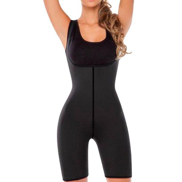 Imagem de Macacão Macaquinho Fitness Academia Modela Afina Silhueta Reduz Medida Queima Gordura Neoprene Hot Shapers - TAM G