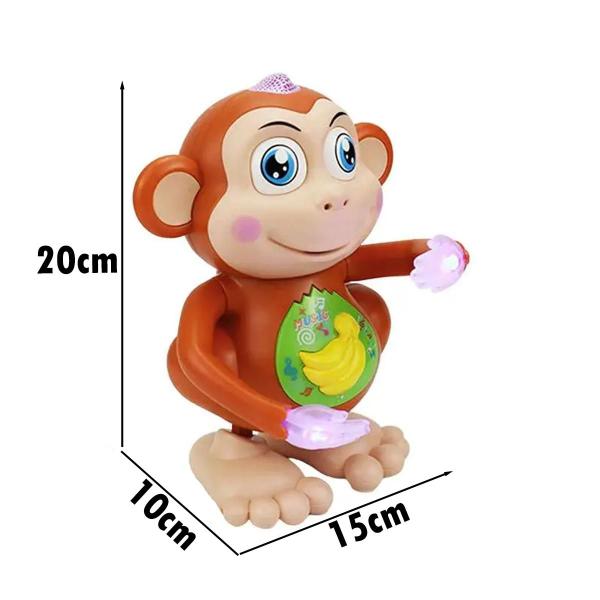 Imagem de Macaco Brinquedo Infantil Som Luz Movimentos Interativo