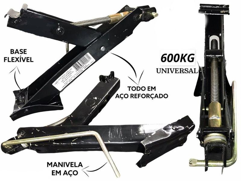 Imagem de Macaco De Carro Fusca Hb20 Golf Fox Gol Onix Palio Universal