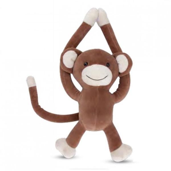 Imagem de Macaco de Pelúcia Decorativo Quarto de Bebe 33cm