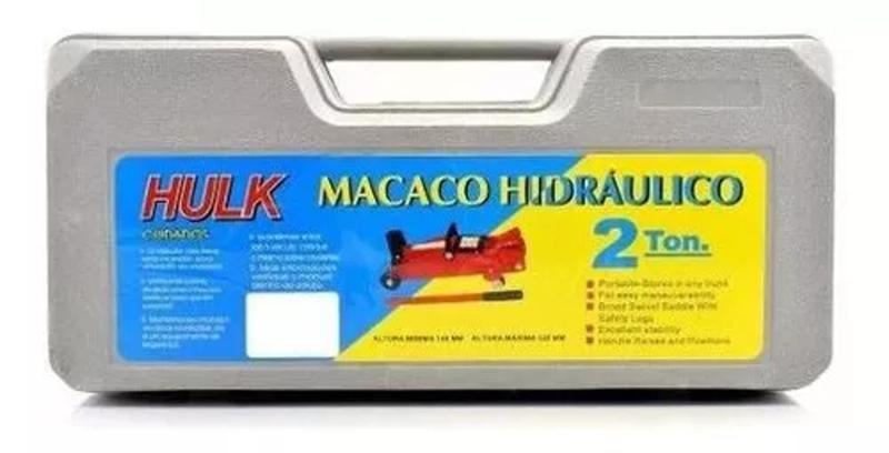 Imagem de Macaco Hidráulico Tipo Jacaré 2ton Portátil C/ Maleta Hulk