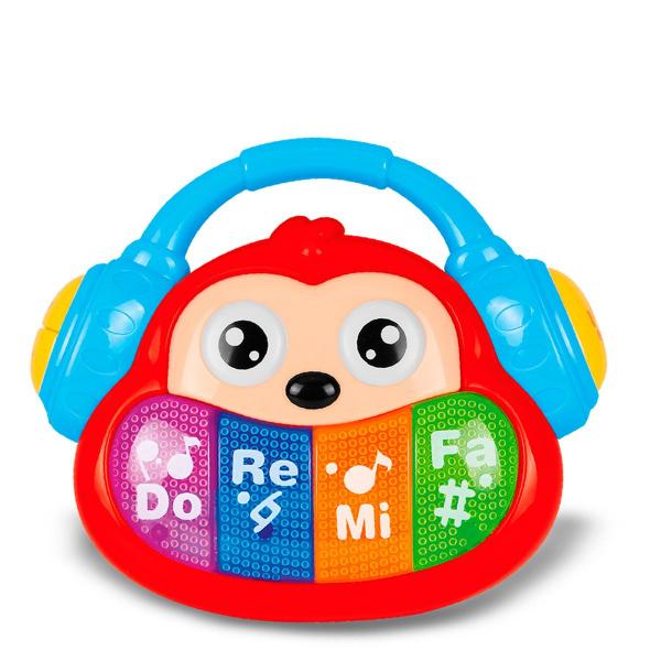 Imagem de Macaco Musical Brinquedo Educativo com Luzes e Sons +1 ano