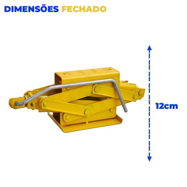 Imagem de Macaco Sanfona Reforçado Universal Carro Caminhonete 800Kg