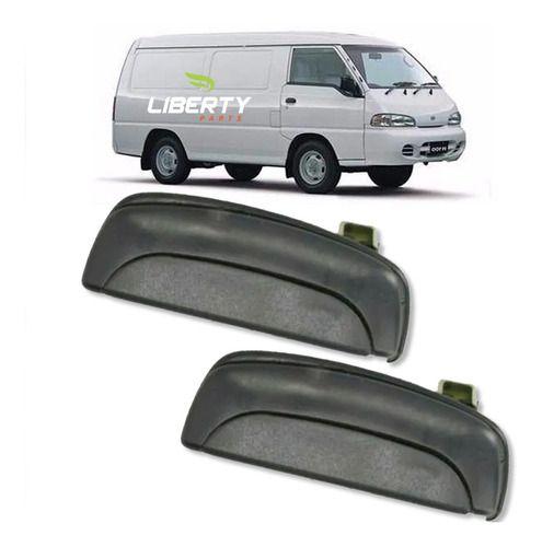 Imagem de Maçaneta da porta hyundai h100.dianteira externa lado direito e lado esquerdo 1997 a 2004 - par