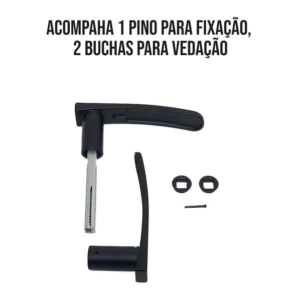 Imagem de Maçaneta De Porta Compatível Com Todas As Fechaduras Preto