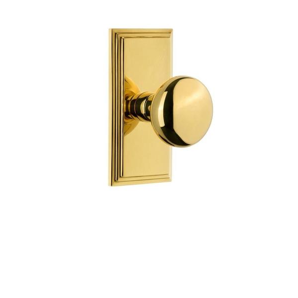 Imagem de Maçaneta de porta Grandeur 810999 Carre Plate Double Dummy Lifetime Brass