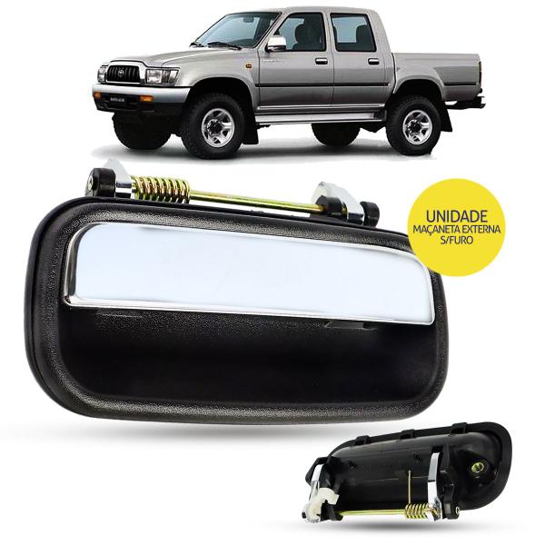 Imagem de Maçaneta Externa da Porta Traseira Cromada Toyota Hilux 1992 até 2004