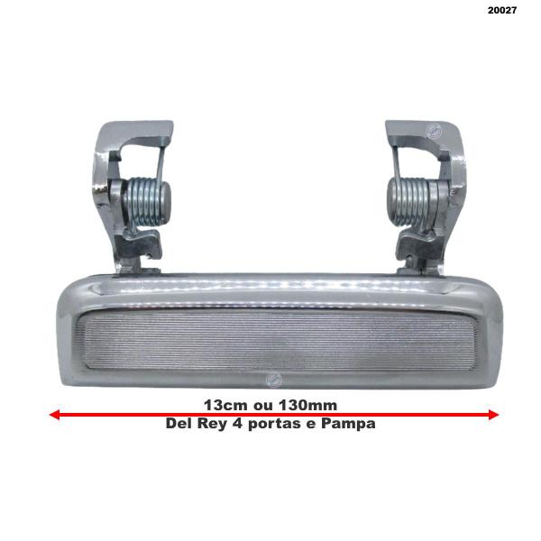 Imagem de Maçaneta Externa Esquerda Pampa 1982-1997 Cromada