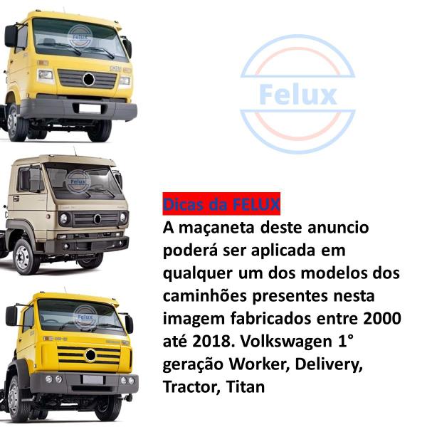 Imagem de Maçaneta Interna Worker Delivery 00-18 Esquerda Cinza Escuro