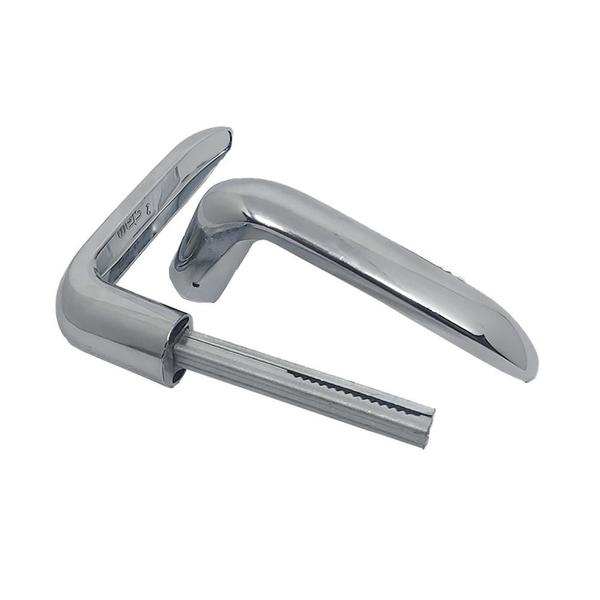 Maçaneta P/Porta Fechadura Modelo Alavanca Cromado Universal - Stam Imagem de Maçaneta P/Porta Fechadura Modelo Alavanca Cromado Universal