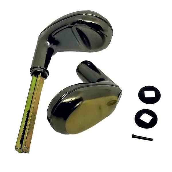 Imagem de Maçaneta P/Porta Fechadura Modelo Taco de Golf Bronze Universal