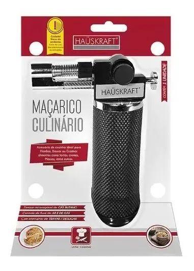 Imagem de Maçarico Culinário 13cm Fluxo De Ar E Gás Mrco-001 Hauskraft Ideal  Para Flambar Dourar Gratinar Alimentos