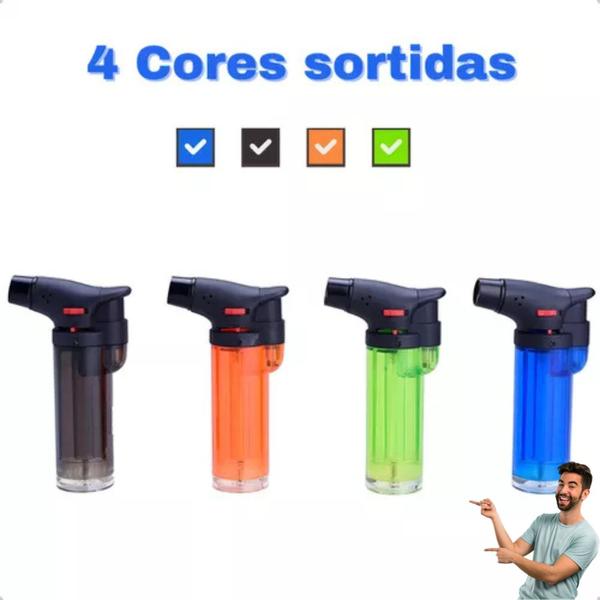 Imagem de Maçarico Mini Portátil Recarregável Ultra Chama 1000 Graus