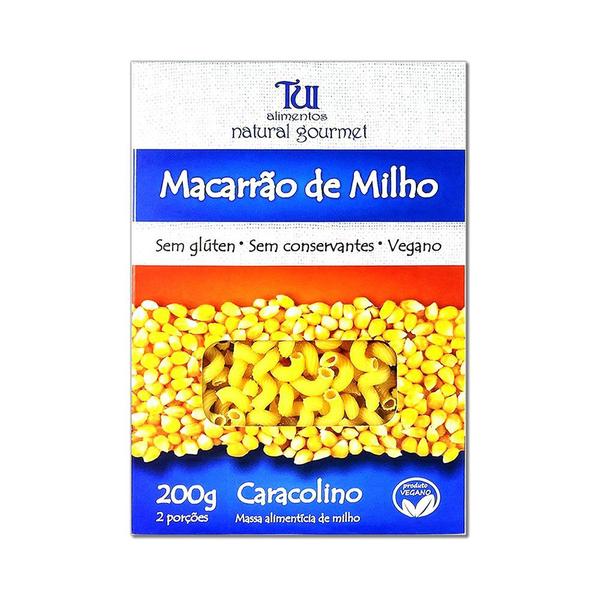 Imagem de Macarrão Caracolino de Milho Não-Transgênico Sem Glúten Tui Alimentos 200g