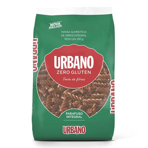 Macarrão de Arroz Integral Parafuso Sem Glúten Urbano 500g Imagem de Macarrão de Arroz Integral Parafuso Sem Glúten Urbano 500g