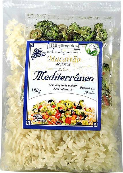 Macarrão de Arroz Sabor Mediterrâneo Tui Alimentos 180g Imagem de Macarrão de Arroz Sabor Mediterrâneo Tui Alimentos 180g