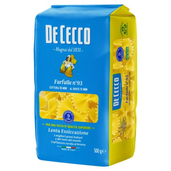 Imagem de Macarrão de Trigo Grano Duro Farfalle 93 De Cecco 500g