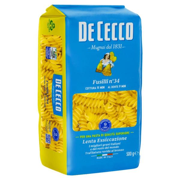 Imagem de Macarrão de Trigo Grano Duro Fusilli 34 De Cecco 500g