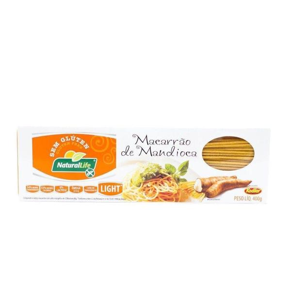 Macarrão Espaguete de MandiocaSem GlútenNatural Life 400g Imagem de Macarrão Espaguete de MandiocaSem GlútenNatural Life 400g