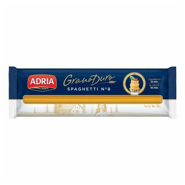 Macarrão Espaguete Grano Duro N8 Adria 500g Imagem de Macarrão Espaguete Grano Duro N8 Adria 500g