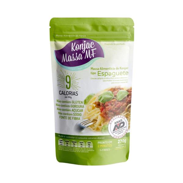 Macarrão Espaguete Zero Carboidrato Massa Mf 270g Konjac Imagem de Macarrão Espaguete Zero Carboidrato Massa Mf 270g Konjac
