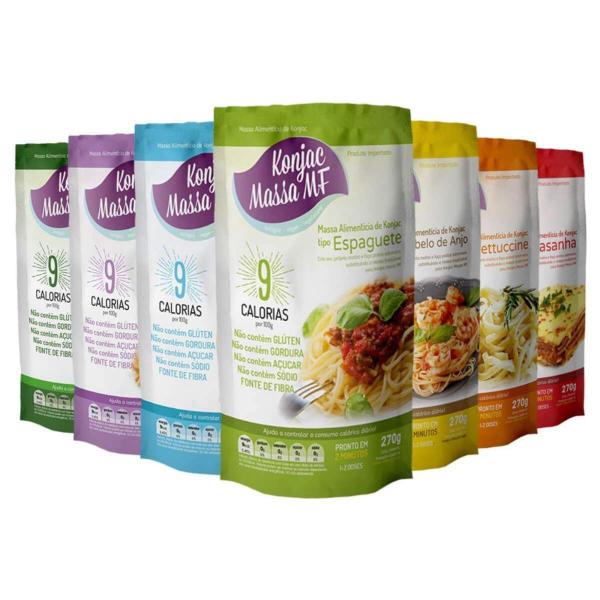 Macarrão Espaguete Zero Carboidrato Massa Mf 270g Konjac Imagem de Macarrão Espaguete Zero Carboidrato Massa Mf 270g Konjac