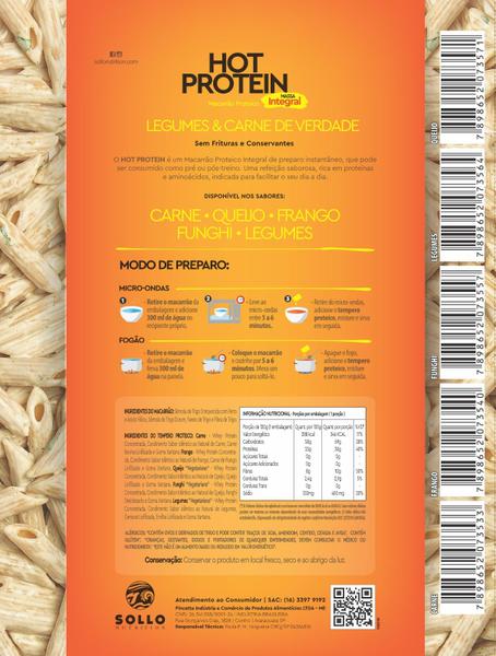 Macarrão Hot Protein - Integral 120g com Whey Protein - SOLLO NUTRITION Imagem de Macarrão Hot Protein - Integral 120g com Whey Protein