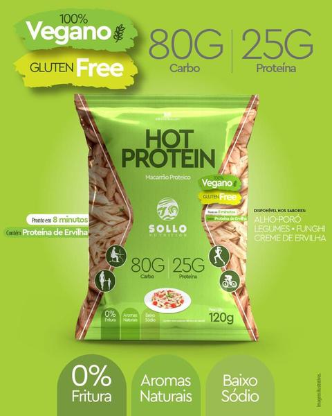 Imagem de Macarrão Hot Protein - Sem Glúten Vegano 120g com Proteína da Ervilha