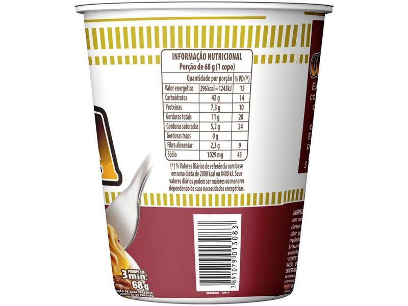 Imagem de Macarrão Instantâneo Cup Noodles Costela com - Molho de Churrasco 68g