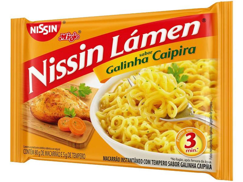 Imagem de Macarrão Instantâneo Nissin Lámen Galinha Caipira  - 85g