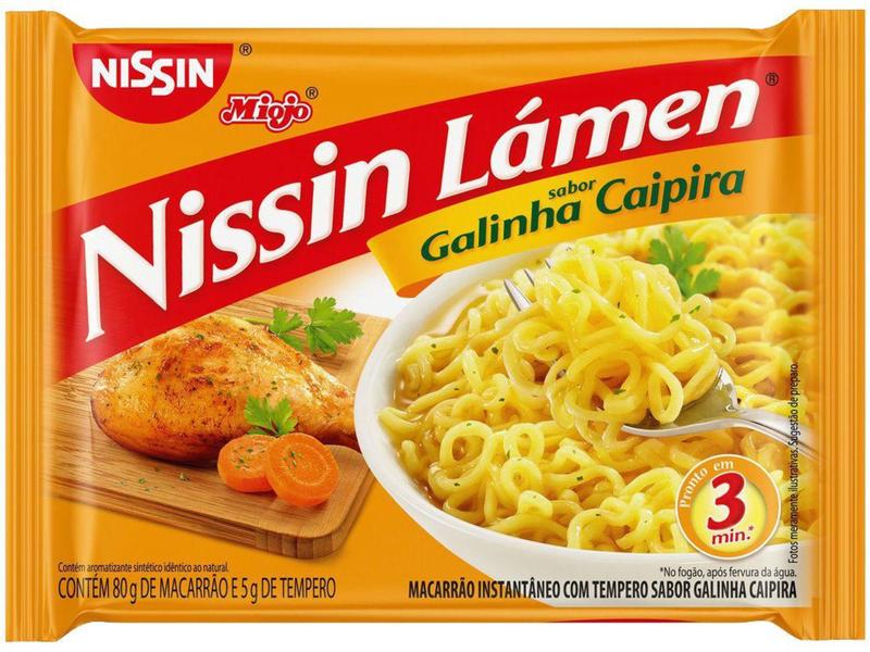 Imagem de Macarrão Instantâneo Nissin Lámen Galinha Caipira  - 85g