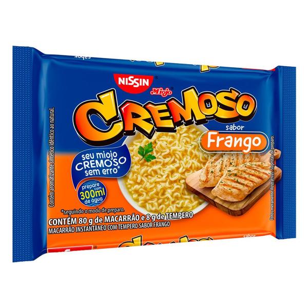 Imagem de Macarrão Instantâneo Nissin Miojo Cremoso Sabor Frango 80g