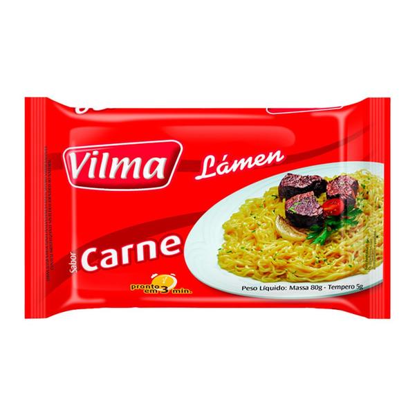 Imagem de Macarrão Instantâneo Vilma Lámen Sabor Carne 85g