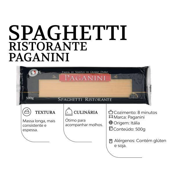 Imagem de Macarrão Italiano Spaghetti Ristorante Paganini 500g