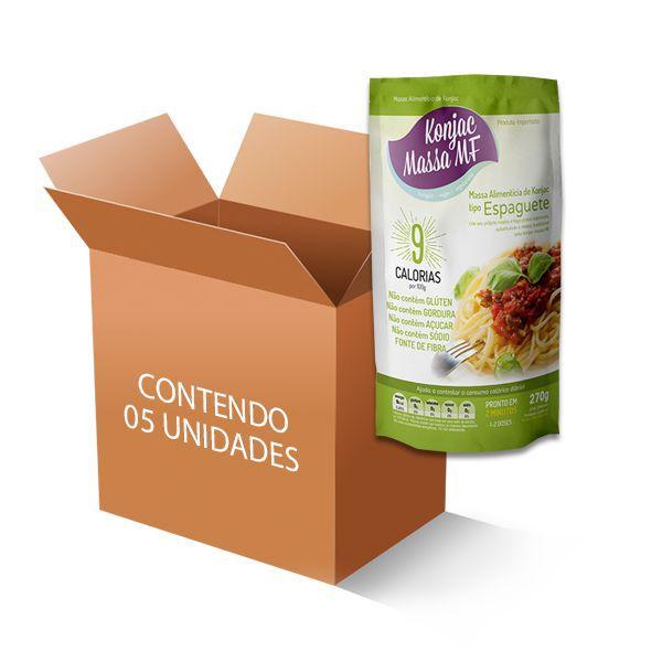 Macarrão Konjac Massa MF tipo Espaguete contendo 5 unidades de 270g Imagem de Macarrão Konjac Massa MF tipo Espaguete contendo 5 unidades de 270g