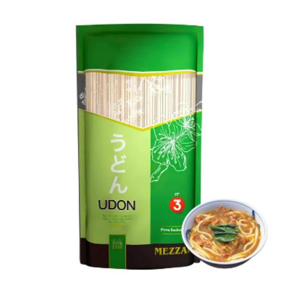Macarrão Oriental Udon Nº3 500g Mezzani Imagem de Macarrão Oriental Udon Nº3 500g Mezzani