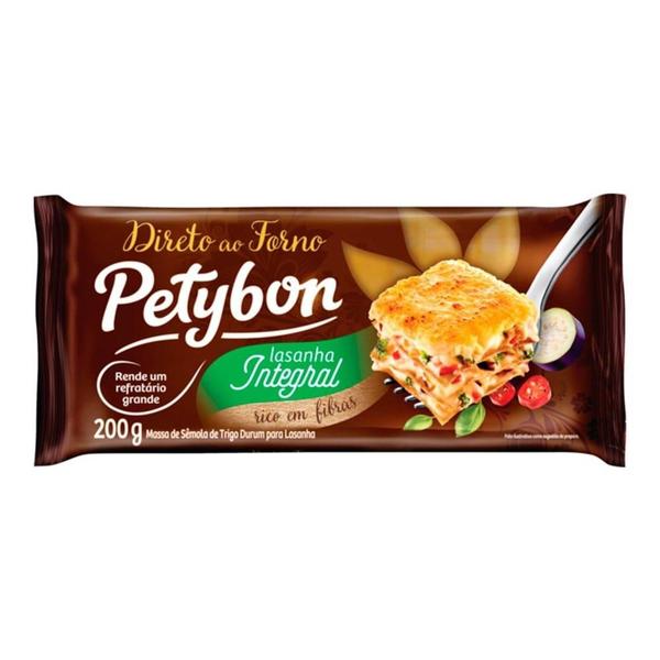Macarrão p/ Lasanha Integral Direto ao Forno 200g - 12 unidades - Petybon Imagem de Macarrão p/ Lasanha Integral Direto ao Forno 200g - 12 unidades - Petybon