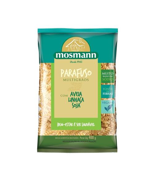Macarrão Parafuso Multigrãos Mosmann 400g Imagem de Macarrão Parafuso Multigrãos Mosmann 400g