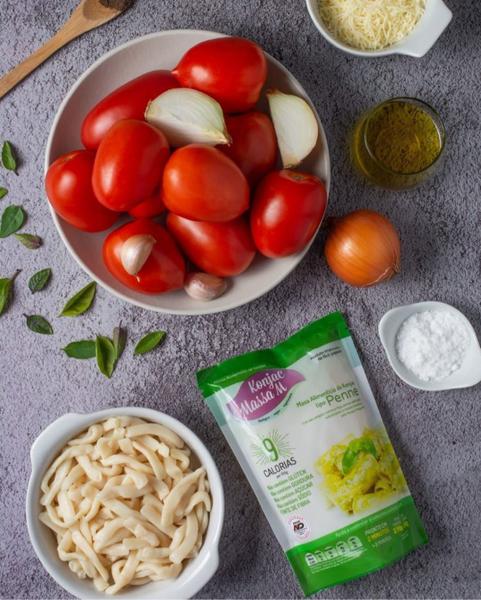 Macarrão Penne Macarrão Konjac Massa MF 270g Low Carb Imagem de Macarrão Penne Macarrão Konjac Massa MF 270g Low Carb