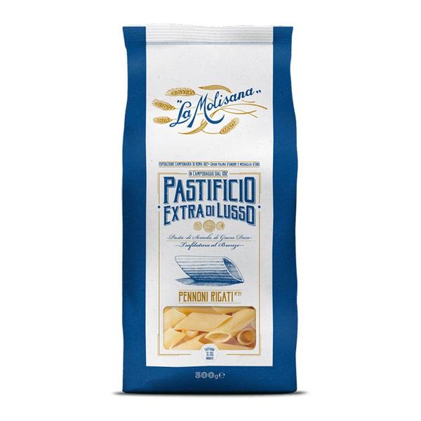 Macarrão Pennoni Rigati Extra Di Lusso La Molisana 500g Imagem de Macarrão Pennoni Rigati Extra Di Lusso La Molisana 500g