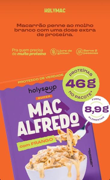 Macarrão proteico sem glúten holysoup mac alfredo 200g - x3 - Holy Soup Imagem de Macarrão proteico sem glúten holysoup mac alfredo 200g - x3